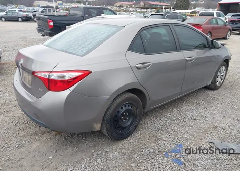 2015 Toyota Corolla Le z USA, uszkodzony, nr VIN 2T1BURHE9FC234959